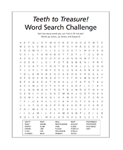 Teeth to Treasure Word Search Challenge