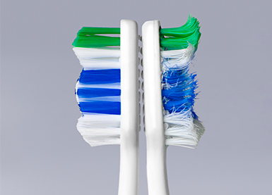Old and new toothbrushes